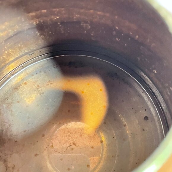 Antique Hand-Hammered Copper & Brass Kettle With Wooden Handle - Picture 5 of 11